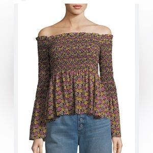 ALC Floral Off the Shoulder Blouse